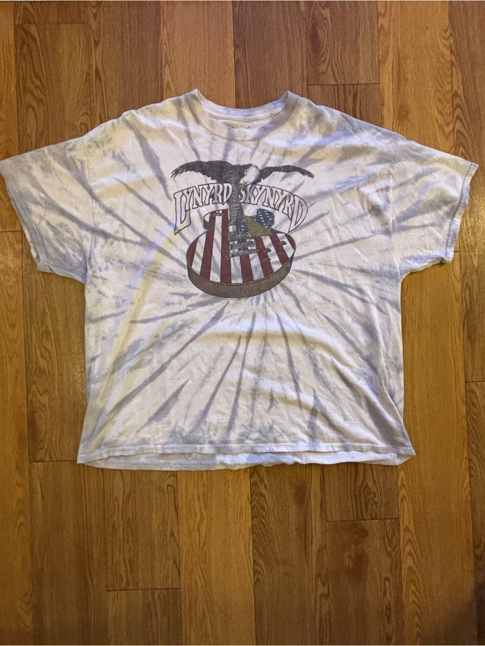 Vintage Lynyrd Skynyrd Tie-Dye Graphic Band Tour T-Shirt Size 3XL